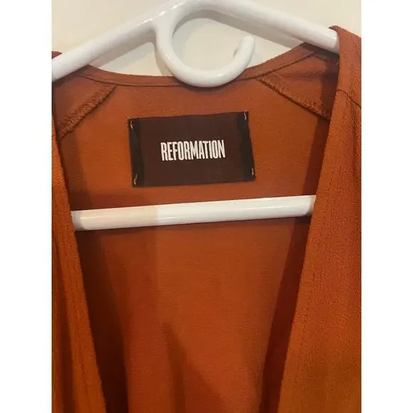 Reformation Hadley Wrap Dress-size small - Picture 3 of 5